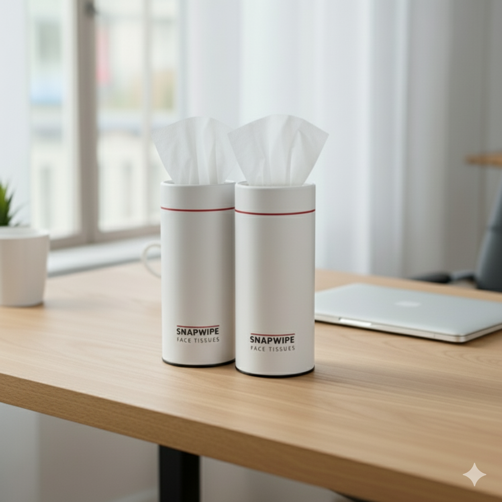 Snapwipe Dual Combo Pack –  2 Arctic White (2 Canisters + 8 Refills)