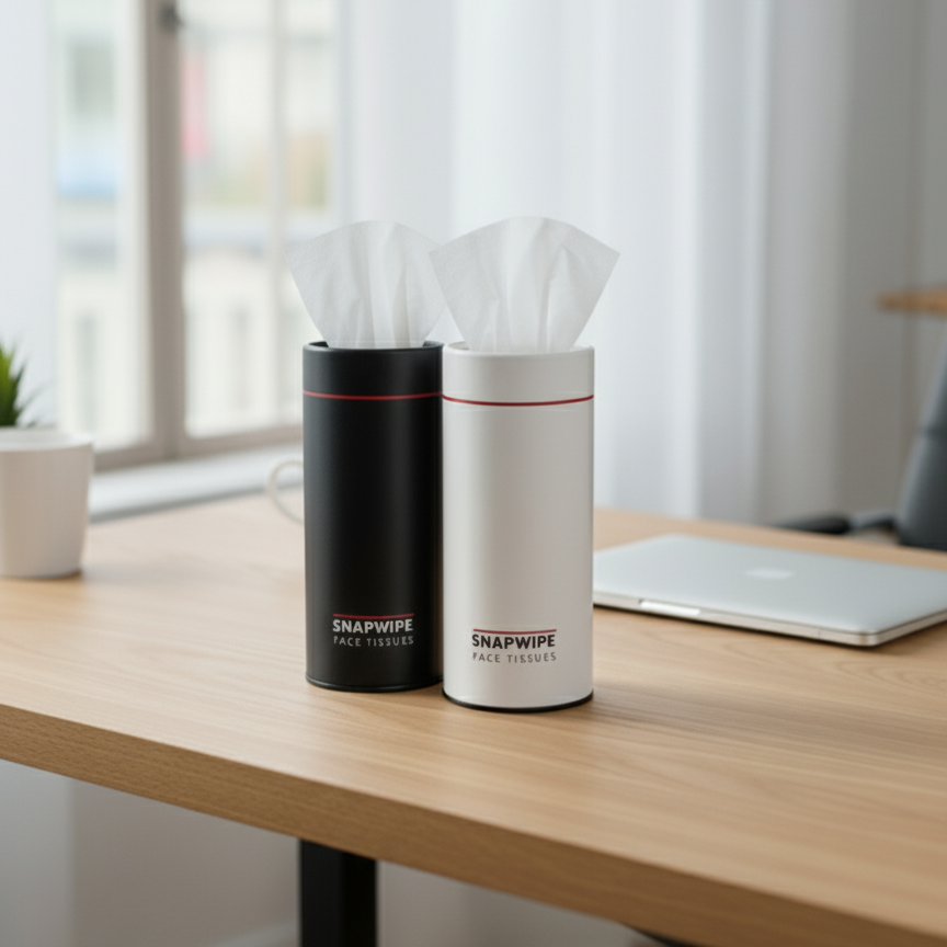 Snapwipe Dual Combo Pack – Midnight Green & Arctic White (2 Canisters + 8 Refills)